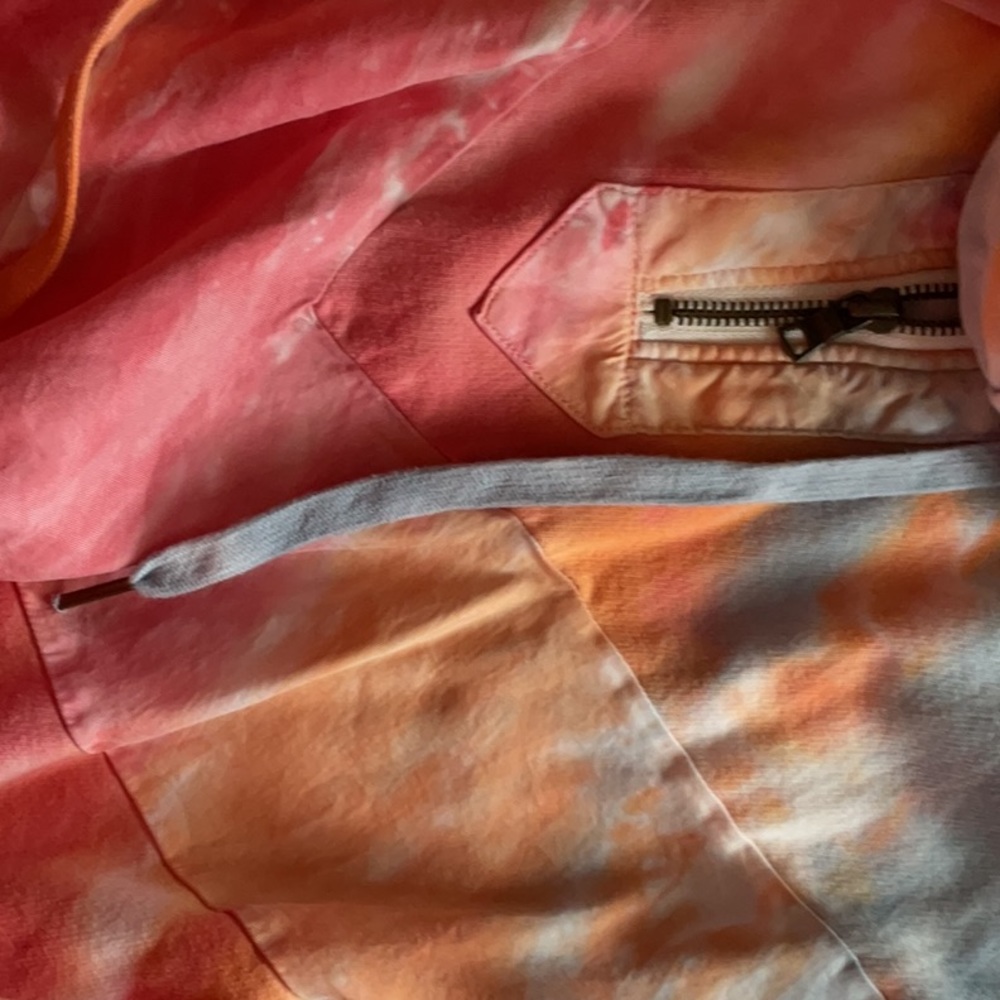 Multi color 3/4 hoodie